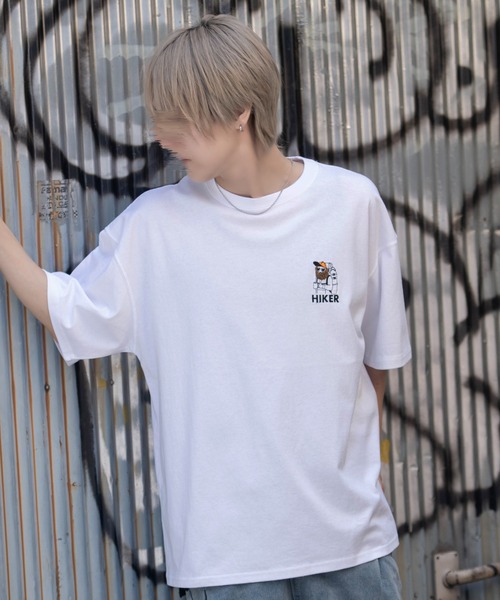SILVER BULLET(シルバーバレット)の「『SILVER BULLET SELECT AP/シルバーバレットセレクト』部分サガラ胸刺繍半袖Tシャツ【Z】(Tシャツ/カットソー・メンズ・グリーン系1/ホワイト系3/ホワイト系2/オレンジ系1/ネイビー系1/ホワイト系4/グレー系1/ホワイト系1・L/M)」の2枚目の写真
