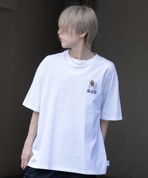 『SILVER BULLET SELECT AP/シルバーバレットセレクト』部分サガラ胸刺繍半袖Tシャツ【Z】