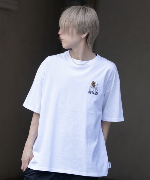 SILVER BULLET(シルバーバレット)の「『SILVER BULLET SELECT AP/シルバーバレットセレクト』部分サガラ胸刺繍半袖Tシャツ【Z】(Tシャツ/カットソー・メンズ・グリーン系1/ホワイト系3/ホワイト系2/オレンジ系1/ネイビー系1/ホワイト系4/グレー系1/ホワイト系1・L/M)」の4枚目の写真