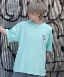 『SILVER BULLET SELECT AP/シルバーバレットセレクト』部分サガラ胸刺繍半袖Tシャツ【Z】