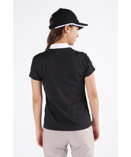 New Balance Golf(ニューバランスゴルフ)の「【new balance golf】ダブルフェイス裏ハニカム 半袖 モックネック プルオーバー (WOMENS SPORT)(Tシャツ/カットソー・レディース・ホワイト/ブラック・LARGE/MEDIUM/SMALL)」の3枚目の写真