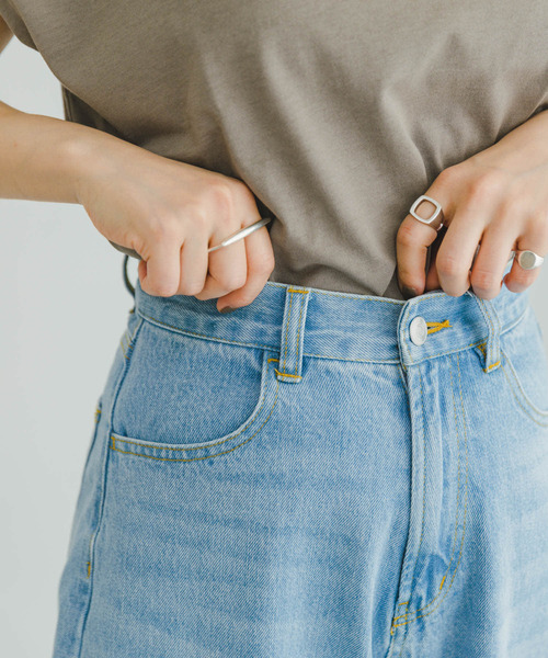 ITEMS URBANRESEARCH（アイテムズ アーバンリサーチ）の「コクーンシルエットデニム（デニムパンツ・レディース・ライトブルー/インディゴブルー・SMALL/MEDIUM）」の18枚目の写真