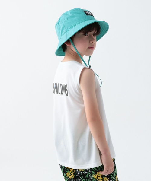 SPALDING(スポルディング)の「【SPALDING(スポルディング)】ドライ天竺タンク(KIDS)(タンクトップ・キッズ・ホワイト/オリーブ/チャコール・130cm/150cm)」の17枚目の写真