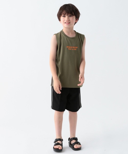 SPALDING(スポルディング)の「【SPALDING(スポルディング)】ドライ天竺タンク(KIDS)(タンクトップ・キッズ・ホワイト/オリーブ/チャコール・130cm/150cm)」の19枚目の写真