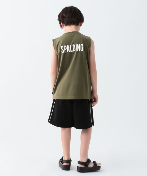 SPALDING(スポルディング)の「【SPALDING(スポルディング)】ドライ天竺タンク(KIDS)(タンクトップ・キッズ・ホワイト/オリーブ/チャコール・130cm/150cm)」の21枚目の写真
