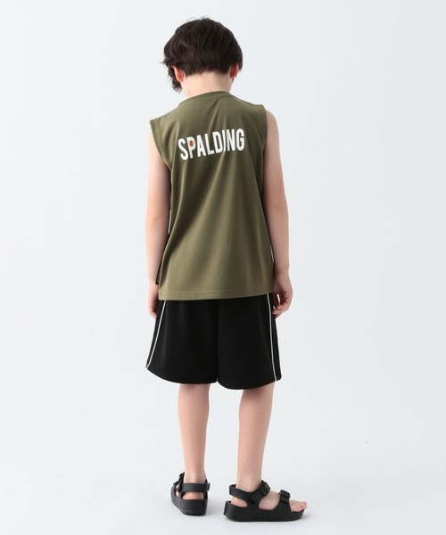 SPALDING(スポルディング)の「【SPALDING(スポルディング)】ドライ天竺タンク(KIDS)(タンクトップ・キッズ・ホワイト/オリーブ/チャコール・130cm/150cm)」の22枚目の写真