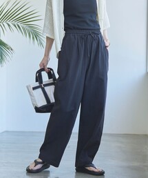 サンドウォッシュイージーワイドパンツ