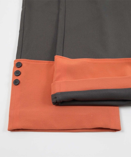 miette（ミエット）の「配色ロールアップワイドパンツ（その他パンツ・レディース・チャコール/ブラック・FREE）」の17枚目の写真