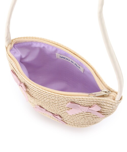 SHOO・LA・RUE（シューラルー）の「◆ブレードリボンポシェット（ショルダーバッグ・キッズ・ライトベージュ/キャメル・00）」の5枚目の写真