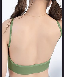 NinaetLina（ニナエリナ）の「ショート丈Vネックリブキャミソールカップ付き（キャミソール）」