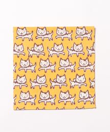 チャイハネ（チャイハネ）の「【チャイハネ】さすらいネコおかか ブロックプリントバンダナ（バンダナ/スカーフ）」