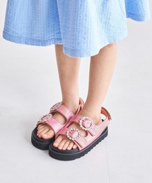 ORiental TRaffic | 厚底メタリックビジューサンダル/K-455(サンダル)