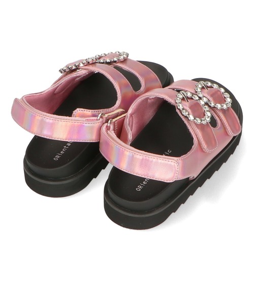 ORiental TRaffic（オリエンタルトラフィック）の「厚底メタリックビジューサンダル/K-455（サンダル・キッズ・シルバー/ピンク・19.0cm/18.0cm/17.0cm/16.0cm/21.0cm/20.0cm）」の12枚目の写真