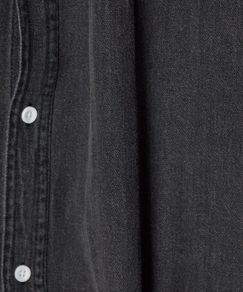 ROOPTOKYO（ループトウキョウ）の「ビンテージ風 H/Sデニムオーバーシャツ（シャツ/ブラウス・メンズ・インディゴブルー/ブラック/ブルー・L/M）」の9枚目の写真