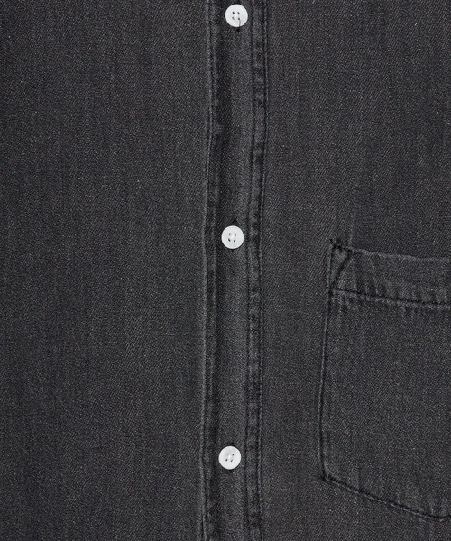 ROOPTOKYO（ループトウキョウ）の「ビンテージ風 H/Sデニムオーバーシャツ（シャツ/ブラウス・メンズ・インディゴブルー/ブラック/ブルー・L/M）」の7枚目の写真