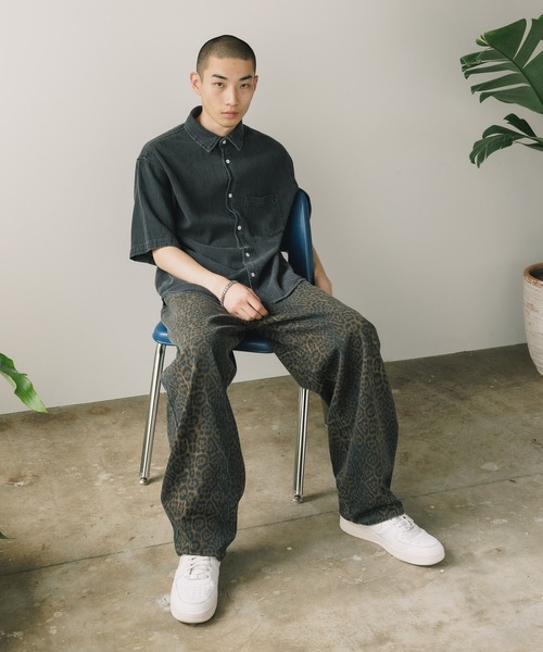 ROOPTOKYO（ループトウキョウ）の「ビンテージ風 H/Sデニムオーバーシャツ（シャツ/ブラウス・メンズ・インディゴブルー/ブラック/ブルー・L/M）」の12枚目の写真