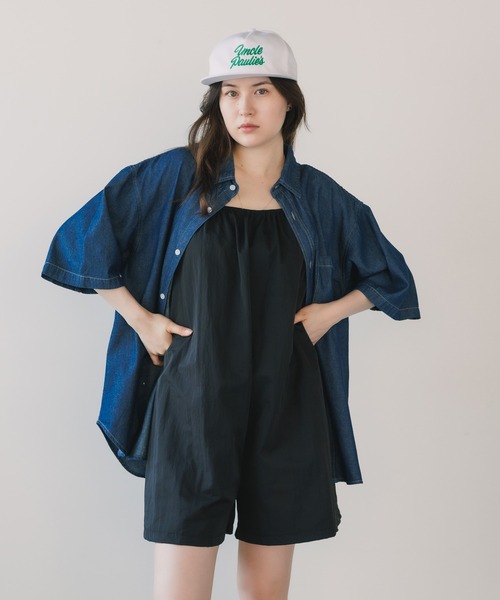 ROOPTOKYO（ループトウキョウ）の「ビンテージ風 H/Sデニムオーバーシャツ（シャツ/ブラウス・メンズ・インディゴブルー/ブラック/ブルー・L/M）」の16枚目の写真