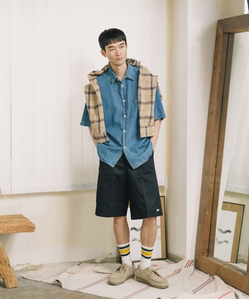 ROOPTOKYO（ループトウキョウ）の「ビンテージ風 H/Sデニムオーバーシャツ（シャツ/ブラウス・メンズ・インディゴブルー/ブラック/ブルー・L/M）」の22枚目の写真