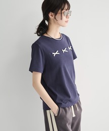 コットン混クロップドリボンT