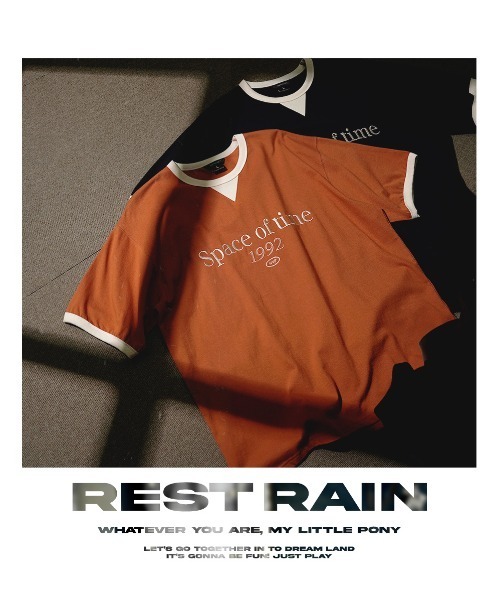 WV PROJECT(ダブリューブイプロジェクト)の「【WV PROJECT】Rest rain 12 sleeve t-shirts MJST7727(Tシャツ/カットソー・メンズ・ライトグレー/ブラック/ネイビー/オフホワイト/オレンジ系・S/M/L)」の7枚目の写真