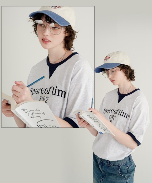 WV PROJECT(ダブリューブイプロジェクト)の「【WV PROJECT】Rest rain 12 sleeve t-shirts MJST7727(Tシャツ/カットソー・メンズ・ライトグレー/ブラック/ネイビー/オフホワイト/オレンジ系・S/M/L)」の18枚目の写真