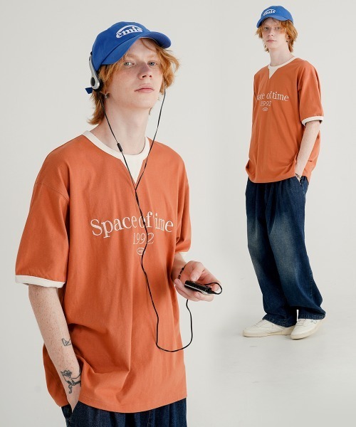 WV PROJECT(ダブリューブイプロジェクト)の「【WV PROJECT】Rest rain 12 sleeve t-shirts MJST7727(Tシャツ/カットソー・メンズ・ライトグレー/ブラック/ネイビー/オフホワイト/オレンジ系・S/M/L)」の21枚目の写真