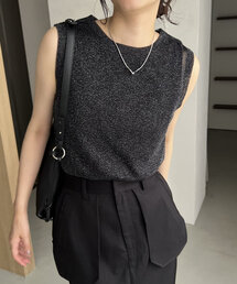 CAPRICIEUX LE'MAGE | インナーSETラメタンク(Tシャツ/カットソー)