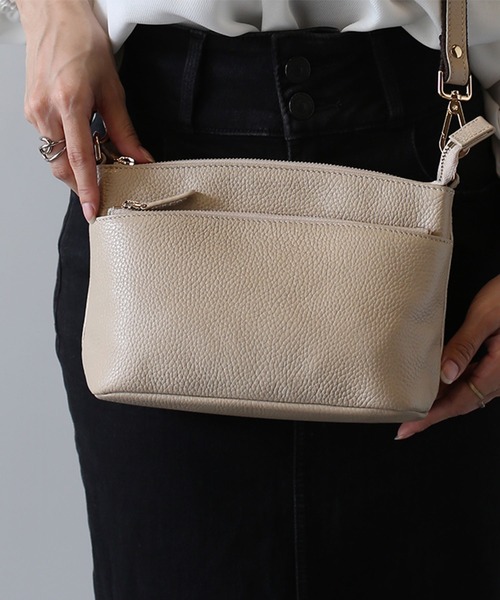 mieno]牛革レザーショルダーバッグ 日本製（ショルダーバッグ）｜mieno