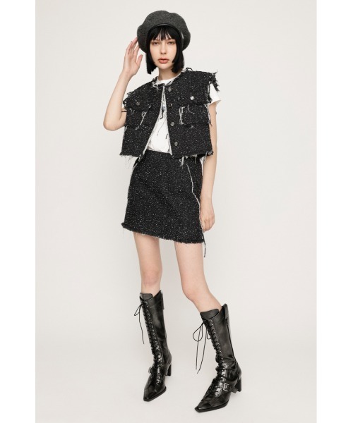 pois ポワ Tweed vest ツイードベスト【5/5以降発送】（MAISON