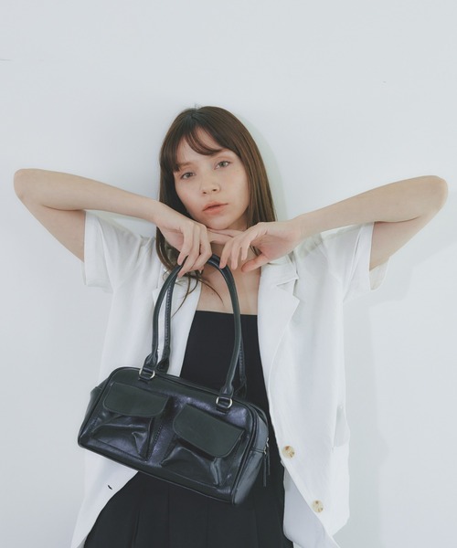 BARRETTA（バレッタ）の「フェイクレザーボストンバッグ（ボストンバッグ・レディース・ブラック・FREE）」の16枚目の写真