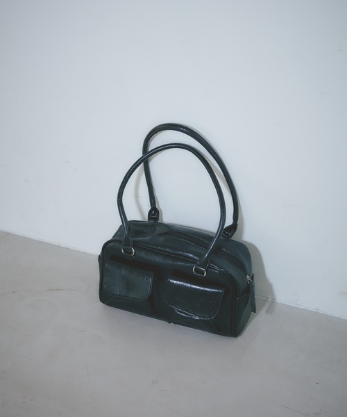 BARRETTA（バレッタ）の「フェイクレザーボストンバッグ（ボストンバッグ・レディース・ブラック・FREE）」の7枚目の写真