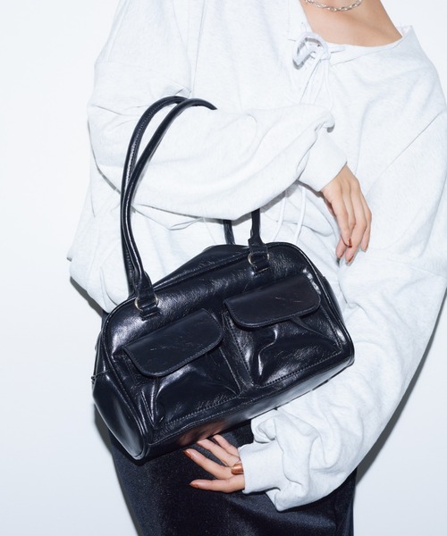 BARRETTA（バレッタ）の「フェイクレザーボストンバッグ（ボストンバッグ・レディース・ブラック・FREE）」の19枚目の写真