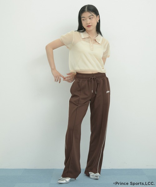 PRINCE（プリンス）の「【Prince】VIS別注ワイドスウェットパンツ（その他パンツ・レディース・ブルー系その他6/ダークブラウン/ライトグレー・S/M）」の4枚目の写真