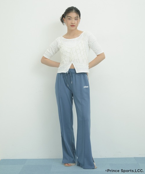 PRINCE（プリンス）の「【Prince】VIS別注ワイドスウェットパンツ（その他パンツ・レディース・ブルー系その他6/ダークブラウン/ライトグレー・S/M）」の7枚目の写真