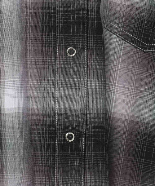 PAGEBOY(ページボーイ)の「オンブレチェックシャツ(シャツ/ブラウス・レディース・グレー/オレンジ/マスタード/ターコイズブルー・FREE)」の19枚目の写真