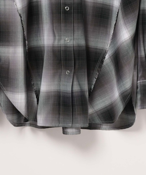 PAGEBOY(ページボーイ)の「オンブレチェックシャツ(シャツ/ブラウス・レディース・グレー/オレンジ/マスタード/ターコイズブルー・FREE)」の20枚目の写真