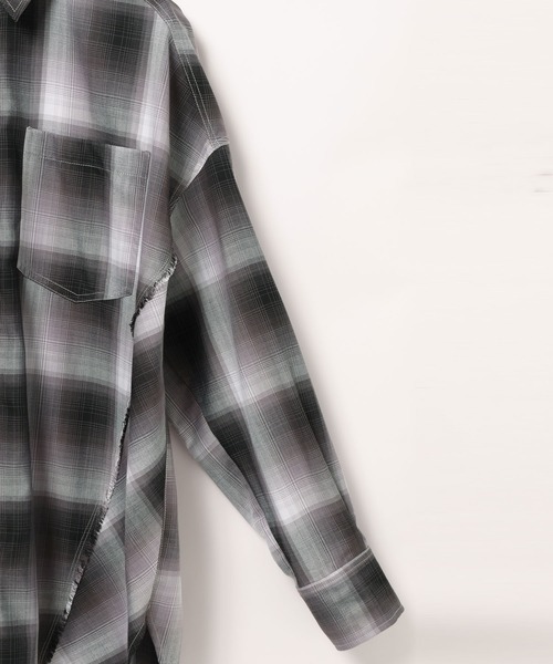 PAGEBOY(ページボーイ)の「オンブレチェックシャツ(シャツ/ブラウス・レディース・グレー/オレンジ/マスタード/ターコイズブルー・FREE)」の22枚目の写真