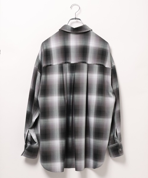 PAGEBOY(ページボーイ)の「オンブレチェックシャツ(シャツ/ブラウス・レディース・グレー/オレンジ/マスタード/ターコイズブルー・FREE)」の8枚目の写真