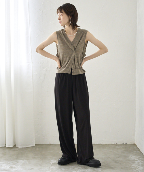 PROTAGONISTA プロタゴニスタ別注BUTTONトップス　ベージュ セール】PROTAGONISTA/プロタゴニスタ 別注 BUTTON トップス（T