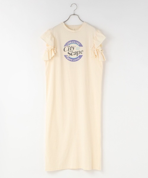 LOWRYS FARM（ローリーズファーム）の「２ＷＡＹフリルロゴＯＰＳＳ 140134（ワンピース・レディース・グレー/チャコールグレー/アイボリー・FREE）」の13枚目の写真