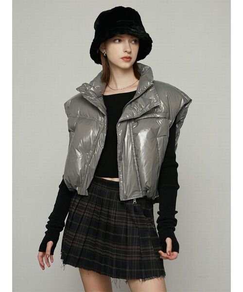 EMODA（エモダ）の「カットオフプリーツミニスカート（スカート・レディース・ブラック/その他/グレー/その他1・SMALL/MEDIUM）」の13枚目の写真