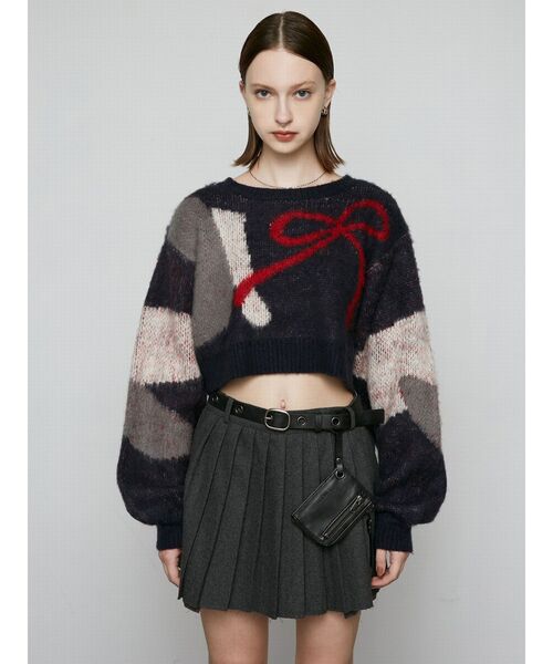 EMODA（エモダ）の「カットオフプリーツミニスカート（スカート・レディース・ブラック/その他/グレー/その他1・SMALL/MEDIUM）」の10枚目の写真