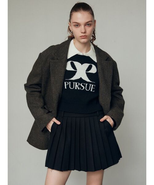 EMODA（エモダ）の「カットオフプリーツミニスカート（スカート・レディース・ブラック/その他/グレー/その他1・SMALL/MEDIUM）」の19枚目の写真