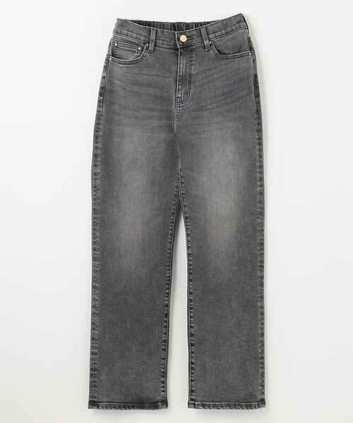 MOTHER ハイウエストストレートデニムパンツ　ストレッチ　25 洗濯可 綿100%ハイウエストストレートワイドデニムパンツ [M4060