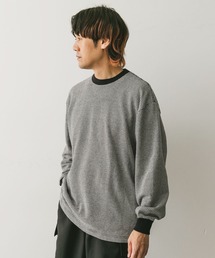 URBAN RESEARCH DOORS | ジャガードボーダー ロングスリーブ Tシャツ(Tシャツ/カットソー)