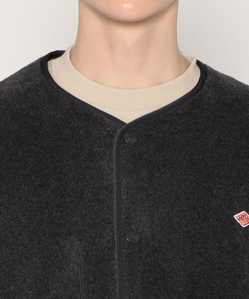 DANTON（ダントン）の「MEN'S FLEECE COLLARLESS JACKET（ノーカラージャケット・メンズ・レッド/ダークグレー/チャコール/ブラック/カーキ/クリーム/ダークグリーン・42/44/38/40）」の13枚目の写真