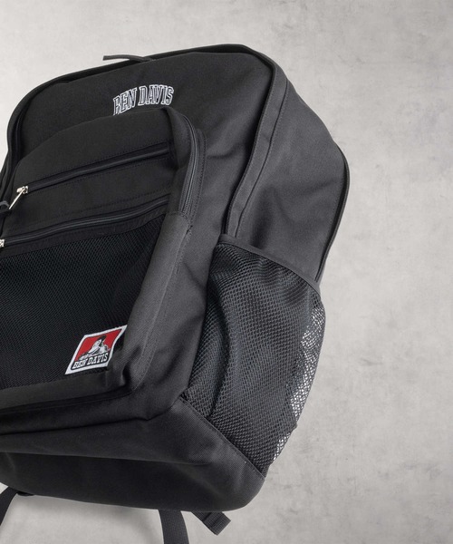 Right-on(ライトオン)の「BEN DAVIS(ベンデイビス)「MESH XL-PACK CL 」バックパック/30L(バックパック/リュック・メンズ・ブラック・ONE SIZE)」の3枚目の写真