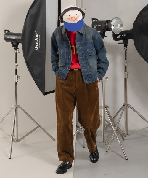 Perushu(ペルーシュ)の「ヴィンテージライクデニムジャケット(デニムジャケット・メンズ・ブラック/インディゴブルー・MEDIUM/LARGE)」の20枚目の写真