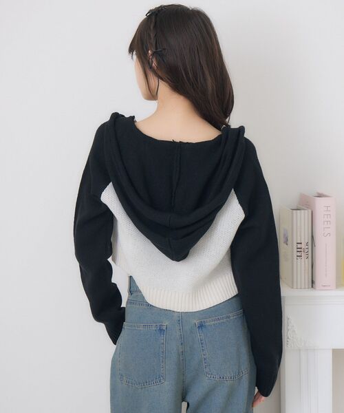 ems excite（エムズエキサイト）の「ラグランロゴNTパーカー（パーカー・レディース・ブルー/ブラウン/オフホワイト・FREE）」の19枚目の写真