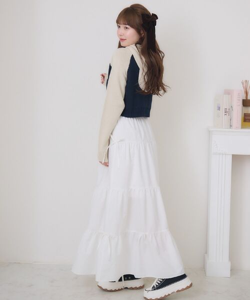 ems excite（エムズエキサイト）の「ラグランロゴNTパーカー（パーカー・レディース・ブルー/ブラウン/オフホワイト・FREE）」の14枚目の写真